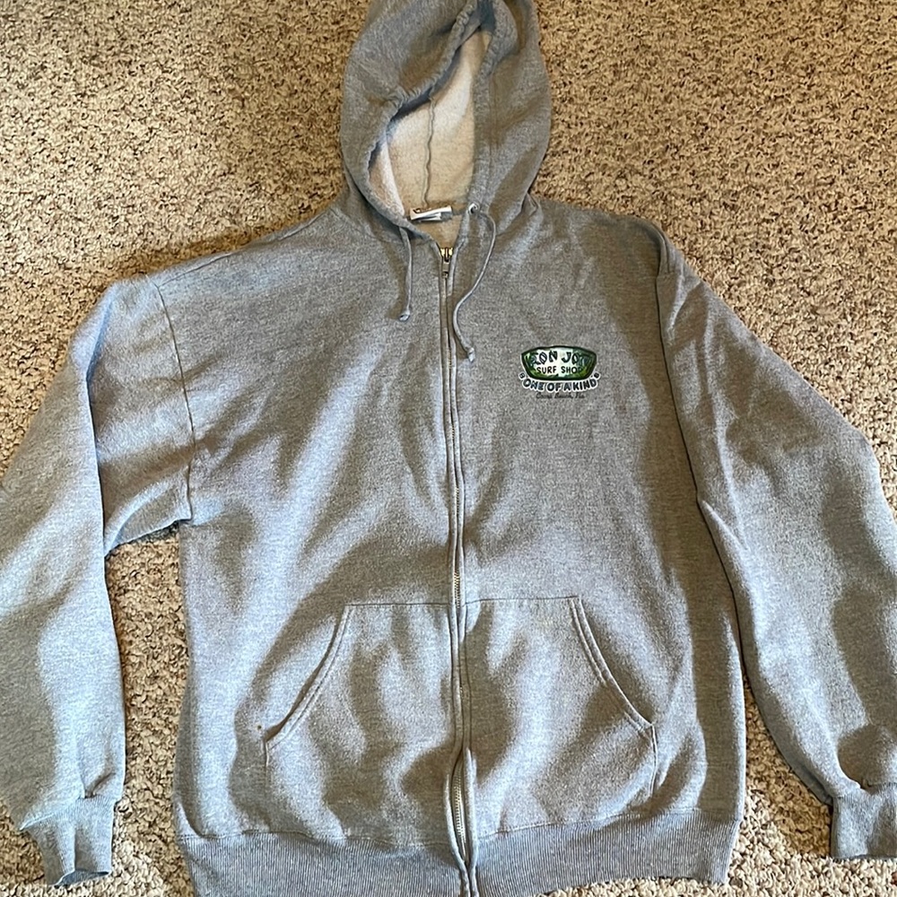 Full zip Sweatshirt Ron Jon Surf Shop Cocoa Beach. SZ Large